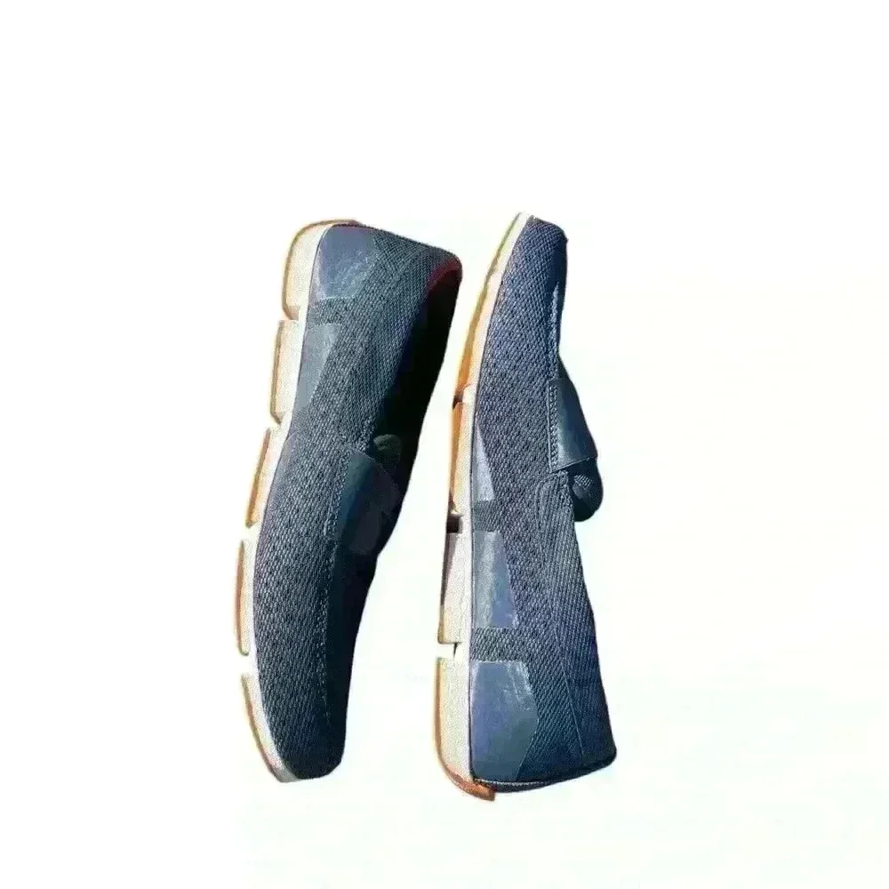 SWIMS Men's Breeze Penny Loafer in Navy/White/Orange, size 9 Water Resistant